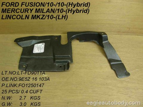FUSION 06-09 LT FT FENDER LINER FO1250147