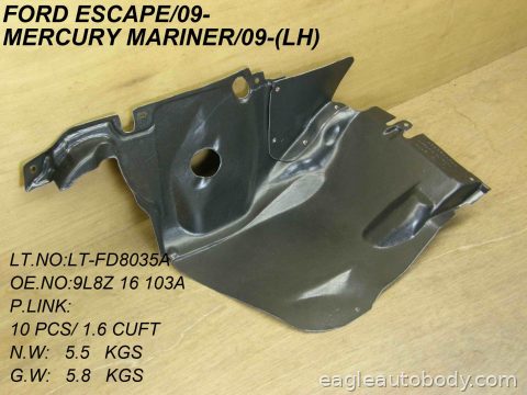 ESCAPE 09-12 LT FT FENDER LINER FO1250150