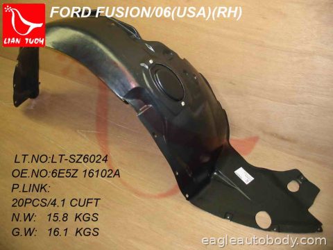 FUSION/MILAN 06-09 RT FENDER LINER*=MKZ/ZEPHY 04008*R