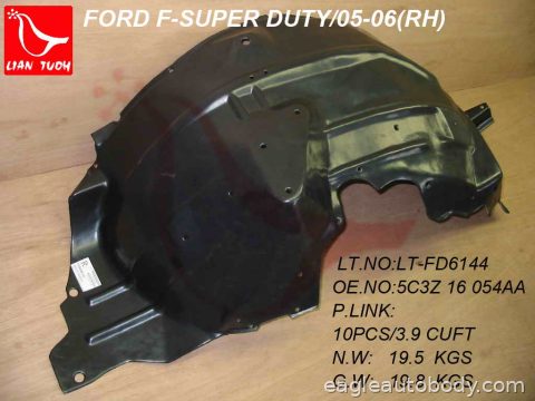 F-250 SUPER DUTY 04-05 RT FT FENDER LINER*PLA FO1251137