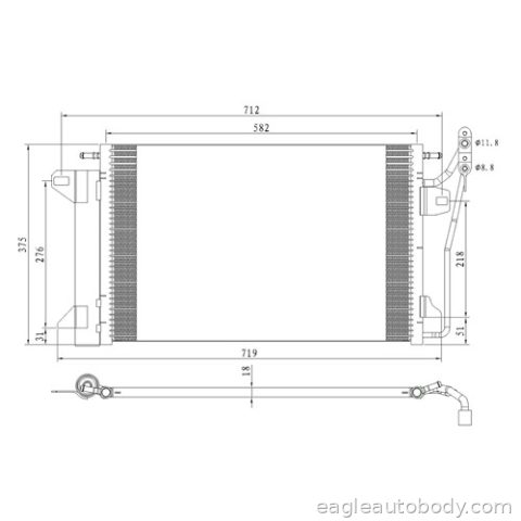 FUSION 10-12 AC CONDENSER*3.5LT.ENG*=AC4006 AC4008