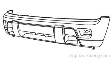 TRAILBLAZER 02-05 FT COVER*W/FOG LAMPS; TEXTU GM1000717