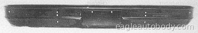 CHEVY.VAN 92-95 FT.BUMPER*CHR*W/O PAD HOLE 02023