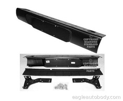 S10/SON P/U 94-04 RR FACE BAR BLK*W/STEPSIDE* 01830-5