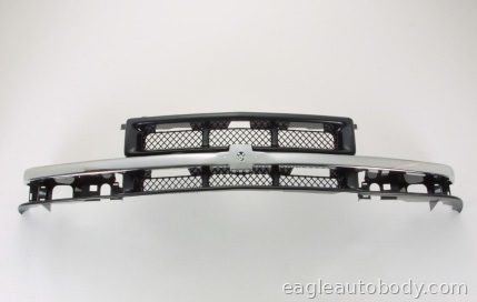 BLAZER 99-05 GRILLE*BLK.MESH*W/CHR.CENTER BAR 01849-6