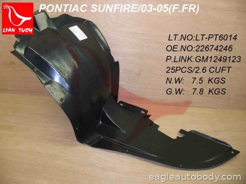 SUNFIRE 03-05 LT FT FENDER LINER*FT SPLASH SH GM1248123