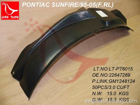 SUNFIRE 95-05 LT FT FENDER LINER*RR FENDER LI GM1248124