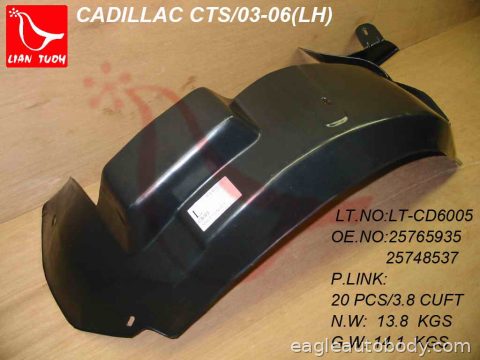 CTS 03-07 LT FT.RR SECTION FENDER LINER* 00418*L