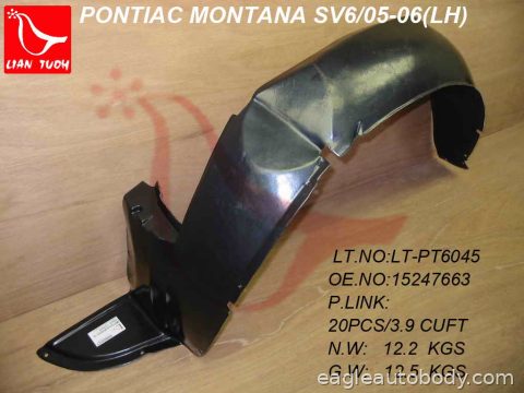 MONTANA 05-09 LT FT FENDER LINER*PLASTIC LINE GM1248170
