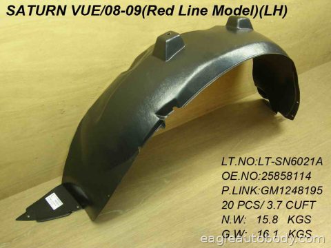 VUE 08-09 LT FT FENDER LINER*RED LINE MODEL GM1248195