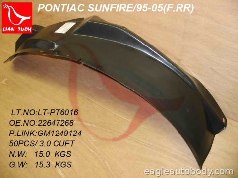 SUNFIRE 95-05 RT FT FENDER LINER*RR FENDER LI GM1249124