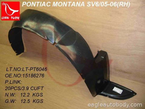 MONTANA 05-09 RT FT FENDER LINER*PLASTIC LINE GM1249170