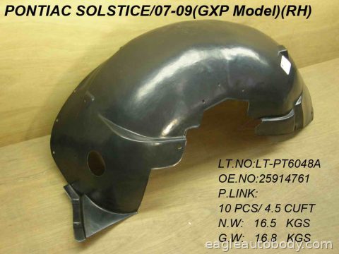 SOLSTICE 07-09 RT FT FENDER LINER*GXP GM1249216