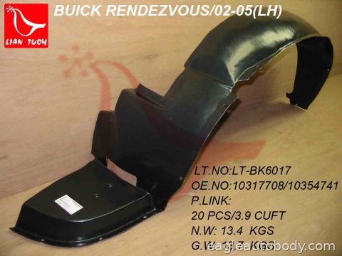 RENDEZVOUS 02-07 LT FT FENDER LINER*ALL GM1250106
