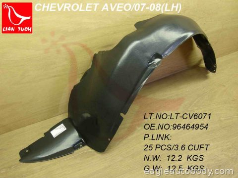 AVEO 07-11 LT FENDER LINER*SDN 00208L
