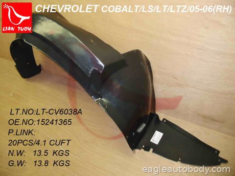 COBALT 05-10 RT FENDER LINER*BASE/LS=G5 07-09 00202R