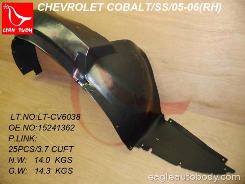 COBALT 05-10 RT FT FENDER LINER*LTZ/SS MODEL; GM1251121