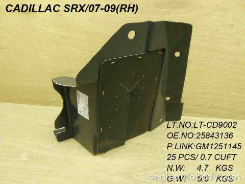 SRX 07-09 RT FT FENDER LINER*FROM 10-25-06 GM1251145