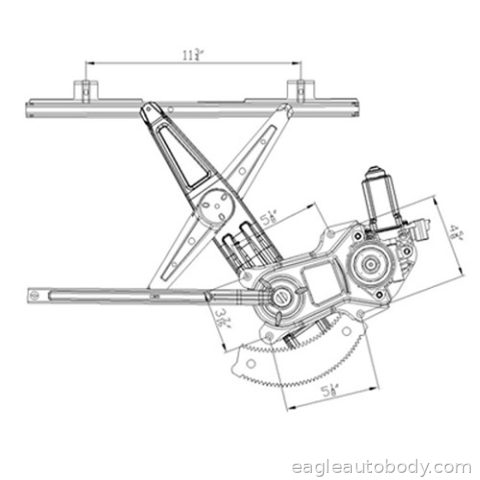 COBALT 05-10 LT.FT.WINDOW REGULATOR*SDN(ASSY) WR00202