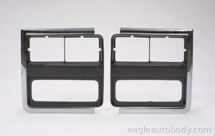 SUB 89-91 LT H/L BEZEL*CHR/BLK*W/DUAL H/L 01750-4