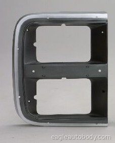 SUB 89-91 RT H/L BEZEL*CHR/SILVER*W/DUAL H/L 01750-1