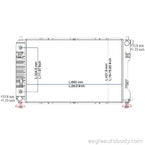 TERRAIN 10-15 RADIATOR*2.4LT*=R1518 R1815