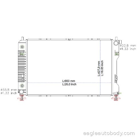 TERRAIN 10-17 RADIATOR*3.0/3.6LT*=R1519 R1816