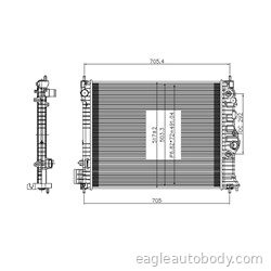 TRAX 13-20 RADIATOR*W/AUTOMATIC TRANSMISION R1404