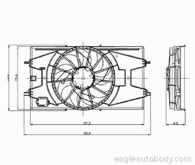 G5 07-09 COOLING FAN ASSY*2.2LT=COBALT-621100 G5-621100