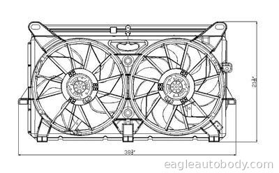 SILV/SIE/TAH/Y 07-13 RAD.FAN ASSY*W/STD COOLI SILVER-622220