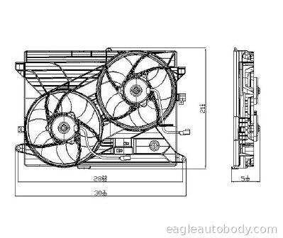 CAPTIVA SPORT 12-15 COOLING FAN ASSY*=UVE-621 CAPTIVA-621910