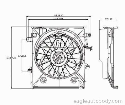 UPLANDER 06-09 COOLING FAN ASSY*3.9LT*=TERAZA UPLANDER-622340