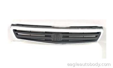 CIVIC 99-00 GRILLE ASSY*SDN*W/CHR MOLDG. 07343