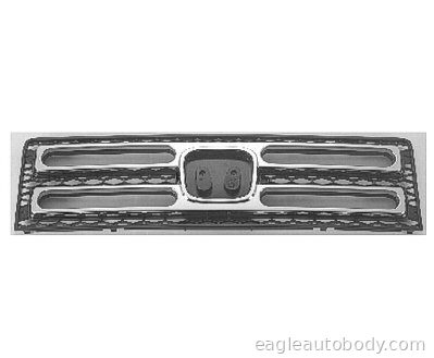 RIDGELINE 06-08 GRILLE ASSY*BLK.W/CHR MOLDG. 07149