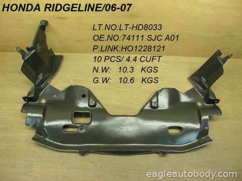RIDGELINE 06-11 LOWER ENGINE COVER HO1228121