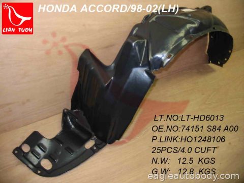 ACCORD 98-02 LT FENDER LINER(SDN/CPE) 07816*L