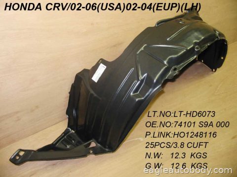 CRV 02-06 LT.FT.FENDER LINER 07904-2L