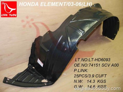 ELEMENT 03-08 LT FENDER LINER*BASE/EX/LX 07112*L