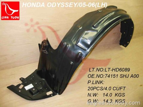 ODYSSEY 05-07 LT.FT.FENDER LINER 07106*L