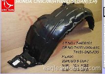 CIVIC*SDN 06-11 LT.FENDER.LINR*EXC DX/GX*HYBR 07312*F