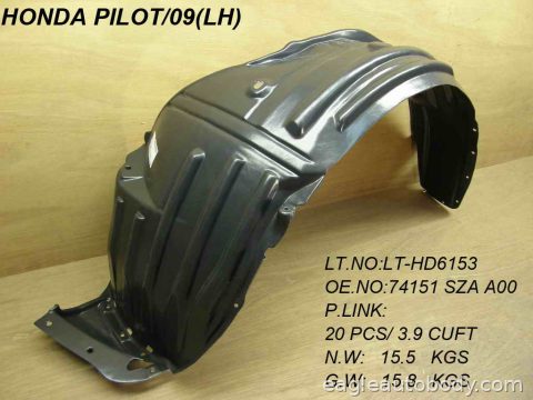 PILOT 09-11 LT.FT.FENDER LINER 07110-2*L