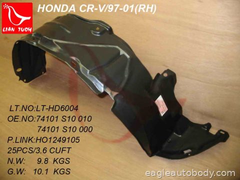 CRV 97-01 RT.FT.FENDER LINER 07904*R