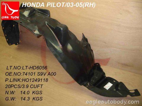 PILOT 03-05 RT.FENDER LINER ASSY 07108*R