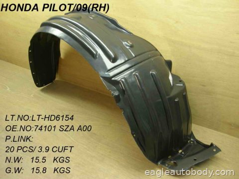 PILOT 09-11 RT FT.FENDER LINER 07110-2*R