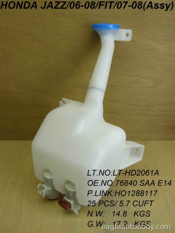FIT 07-08 WASHER TANK ASSY*TANK & PUMP ASSY; HO1288139