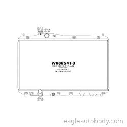 CIVIC 12-15 RADIATOR ASSY*1.8L; SDN; M/T; CAN HO3010233