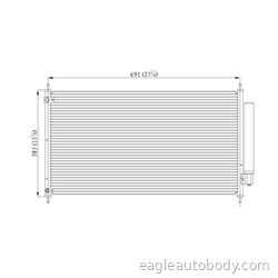 ACCORD 13-17 AC CONDENSER*4/6CYL*SDN/CPE AC7815