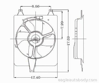 PILOT 05-08*=MDX 03-06 COND FAN ASSY PILOT-610930