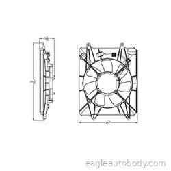 CRV 15-16 COND FAN ASSY*2.4LT.ENG*RIGHT SID CRV*611520