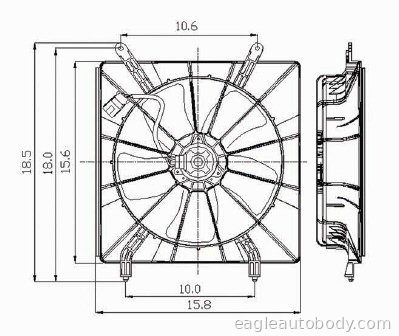 ELEMENT 03-11 RAD FAN ASSY*=CRV-600530 ELEMENT-600530